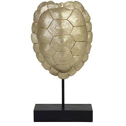 Foto van Light&living ornament op voet 20,5x11,5x41 cm turtle goud-zwart