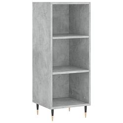 Foto van Vidaxl dressoir 34,5x32,5x90 cm bewerkt hout betongrijs