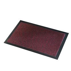 Foto van Wicotex deurmat-schoonloopmat faro 60x80cm zwart rood