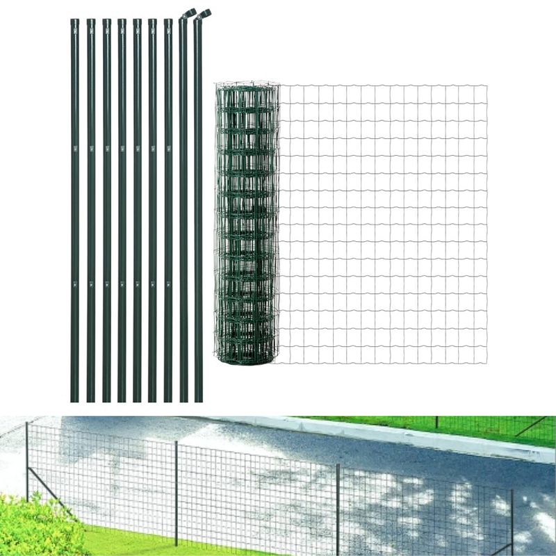 Foto van Afrastering - omheining - tuinhek - schutting - tuingaas - kippengaas - inclusief palen - 10 m x 1,2 m
