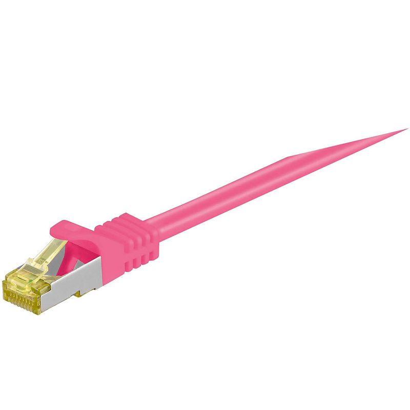 Foto van Patchkabel rj-45 cat 6.a s/ftp (pimf), met cat.7 kabel - 1 m