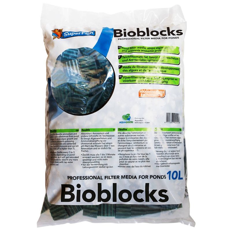 Foto van Superfish - superfish filter bioblocks zak 10 liter