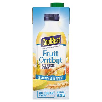 Foto van Coolbest fruitontbijt sinaasappelmango 30% minder suiker 750ml bij jumbo