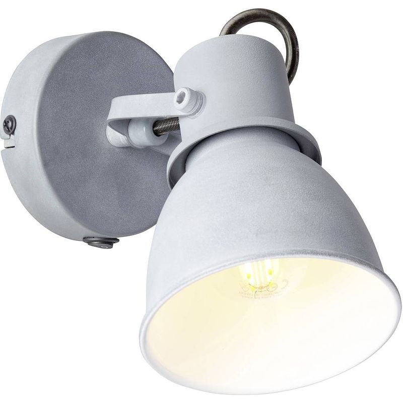 Foto van Brilliant bogart 76311/70 wandschijnwerper e14 25 w led beton-grijs