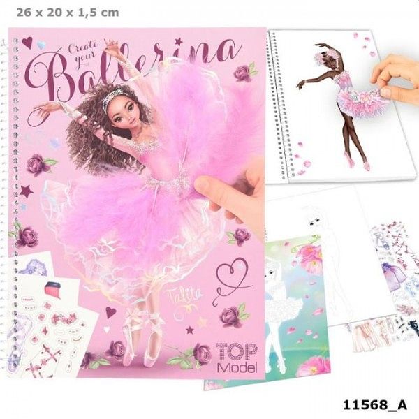 Foto van Create your topmodel kleurboek met stickers ballet