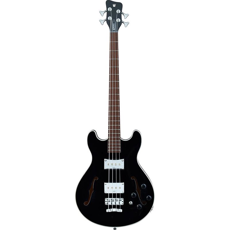 Foto van Warwick rockbass star bass black solid high polish semi-akoestische basgitaar