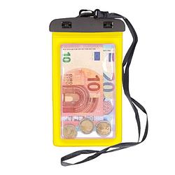 Foto van Bellatio design waterdicht geldbuidel / moneybelt nektasje - geel - telefoonhoesjes