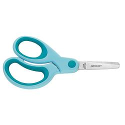 Foto van Schaar westcott kids 13cm soft grip lh ronde punt turquoise