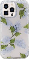 Foto van Bluebuilt blue garden soft case apple iphone 13 pro max back back cover transparant