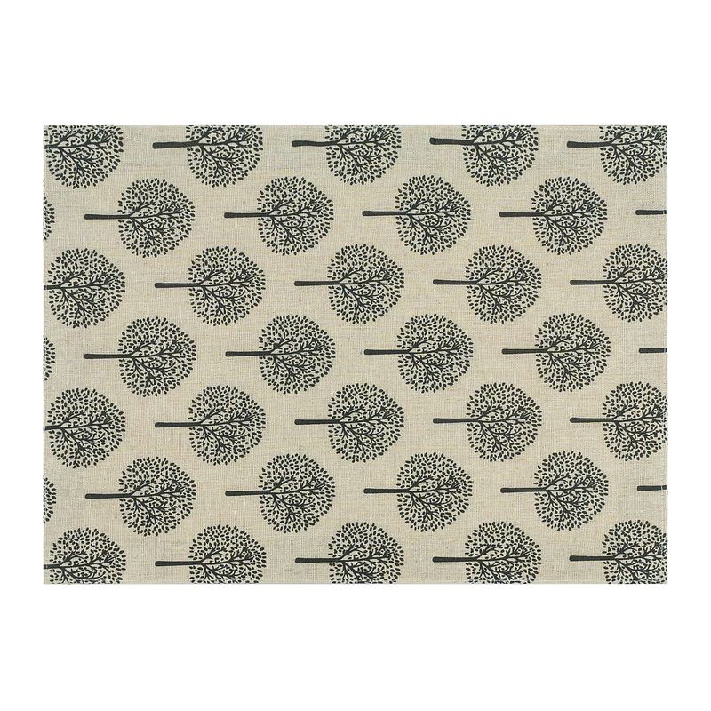 Foto van Krumble placemat met boom patroon - 30 x 40 cm - katoen - beige