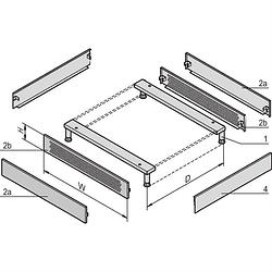 Foto van Schroff 23130172 19 inch frontpaneel voor patchkast