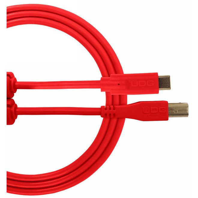 Foto van Udg u96001rd usb 2.0 usb-c - usb-b 1.5 meter rood