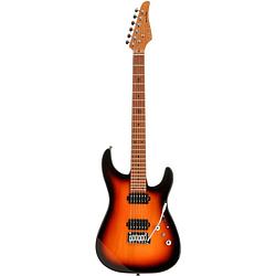 Foto van Fazley sunset series sand shark sunburst elektrische gitaar met gigbag