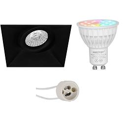 Foto van Mi-light miboxer - led spot set gu10 - smart led - wifi led - slimme led - 4w - rgb+cct - aanpasbare kleur - dimbaar -