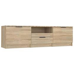 Foto van Vidaxl tv-meubel 140x35x40 cm bewerkt hout sonoma eikenkleurig