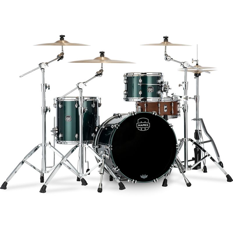 Foto van Mapex se401xhpq saturn evolution hybrid club brunswick green 3d. shellset