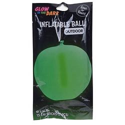 Foto van Free and easy ballon glow in the dark 23 cm latex groen 3-delig