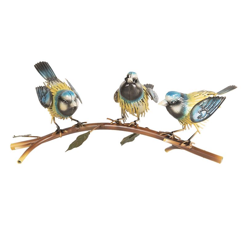 Foto van Clayre & eef multi decoratie vogels op tak 43*21*17 cm 6y3542