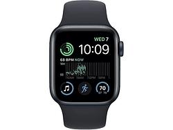 Foto van Apple watch se (2022) 40mm midnight aluminium sportband m/l