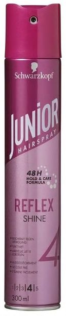 Foto van Junior hairspray 4 reflex shine 300ml bij jumbo