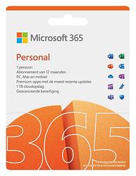 Foto van Microsoft 365 personal (12 maanden/1 apparaat) digitale licentie software