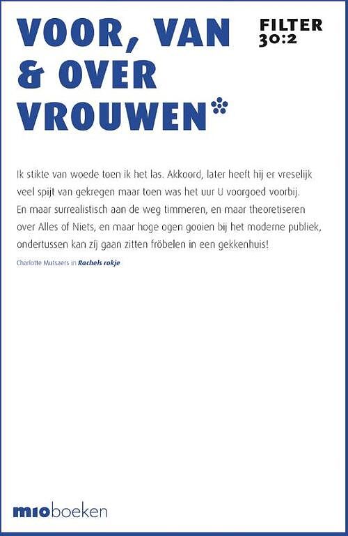 Foto van Voor, van & over vrouwen* - paperback (9789493332102)