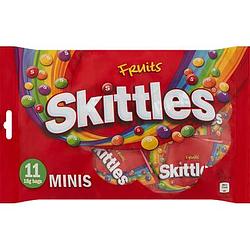Foto van Skittles fruits mini's 11 stuks 198g bij jumbo