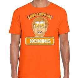 Foto van Oranje koningsdag t-shirt - lam leve de koning - willem - voor heren s - feestshirts