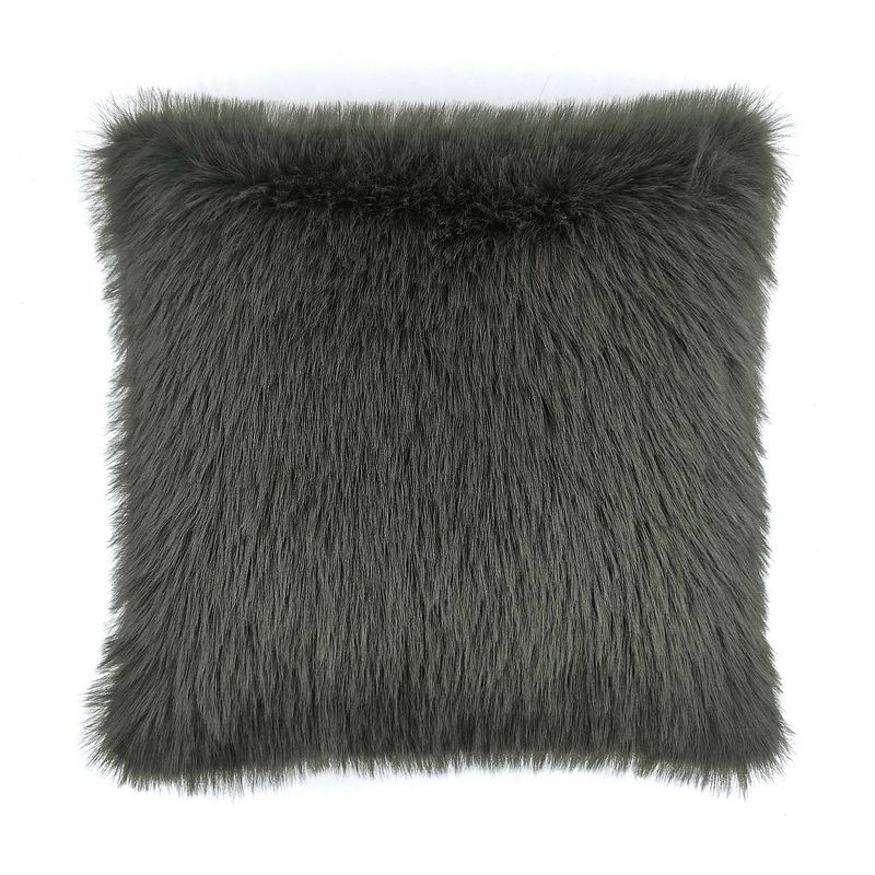 Foto van Heckett & lane fake fur sierkussen perle - classic grey 48x48cm