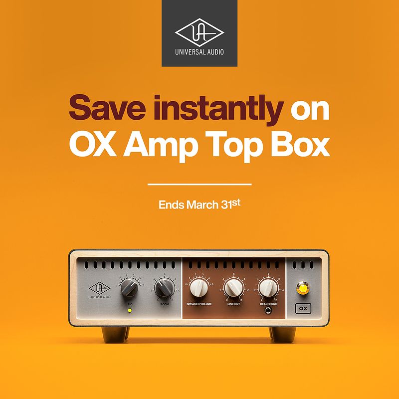 Foto van Universal audio ox amp top box reactive loadbox en attenuator