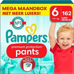 Foto van Pampers - premium protection pants - maat 6 - mega maandbox - 162 stuks - 15+ kg