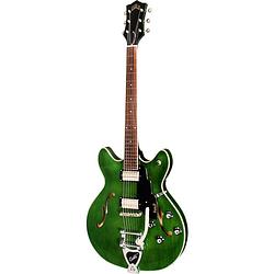 Foto van Guild newark st. collection starfire i dc emerald green semi-akoestische gitaar met tremolo