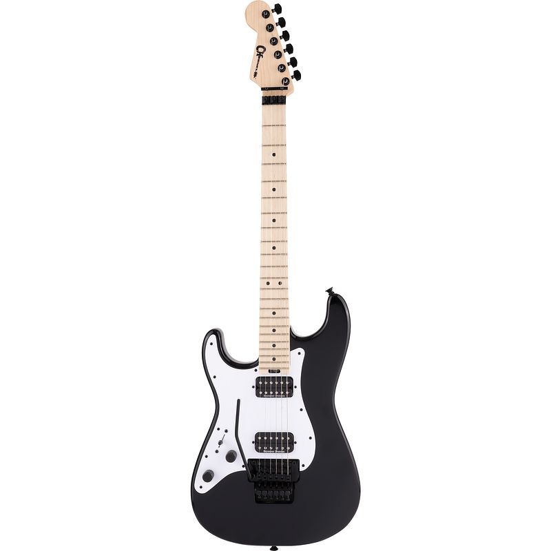 Foto van Charvel pro-mod so-cal style 1 hh fr m lh gloss black linkshandige elektrische gitaar