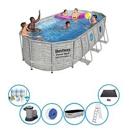 Foto van Bestway zwembad power steel swim vista - zwembad deal - 549x274x122 cm