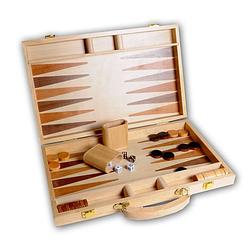 Foto van Longfield backgammon hout ingelegd - 15 inch