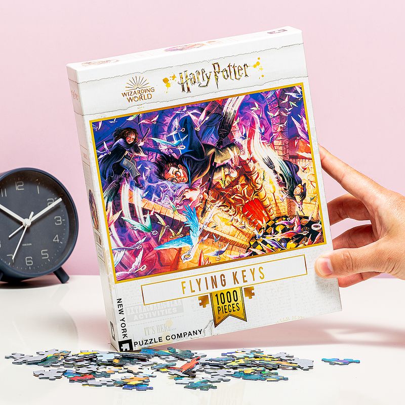 Foto van Harry potter 1000 stukjes puzzel - vliegende sleutels