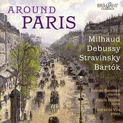 Foto van Around paris: milhaud, debussy, stravinsky, bartók - cd (5028421960012)