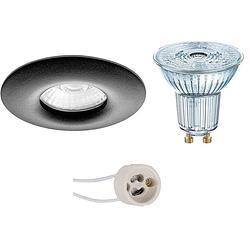 Foto van Led spot set - osram parathom par16 930 36d - pragmi luno pro - waterdicht ip65 - gu10 fitting - dimbaar - inbouw rond -