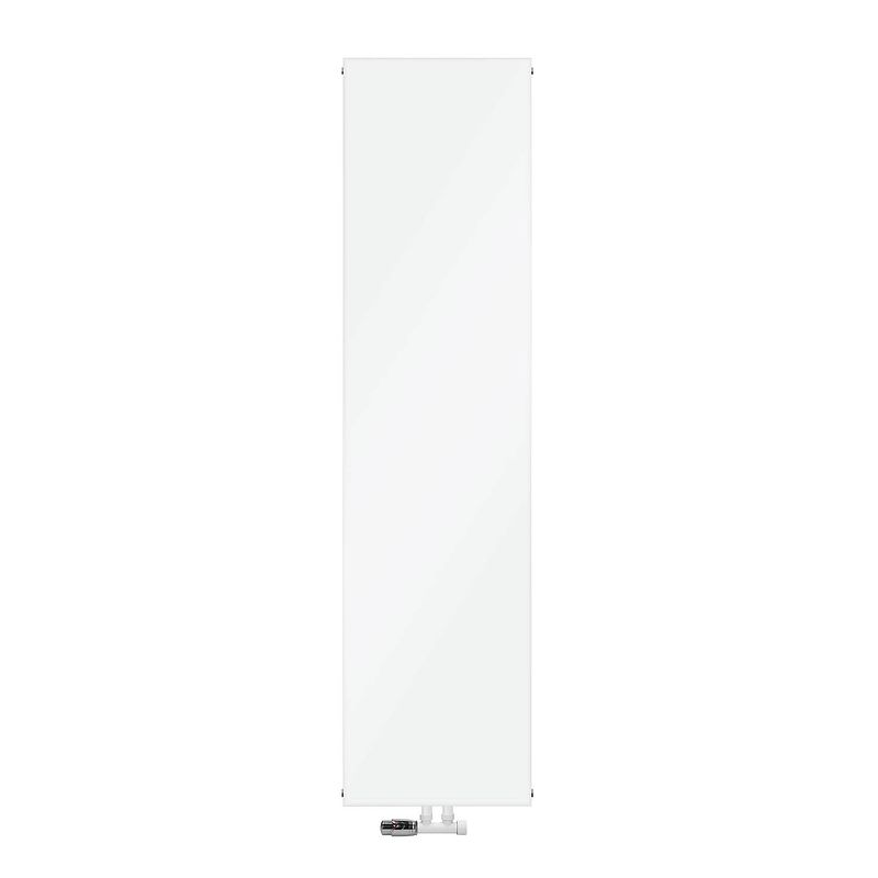 Foto van Badkamerradiator 1800x452 mm wit met wandaansluitset ml-design