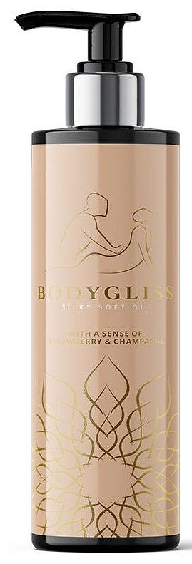 Foto van Bodygliss silky soft oil strawberry & champagne