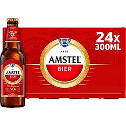 Foto van Amstel pilsener bier fles 24 x 30 cl krat bij jumbo