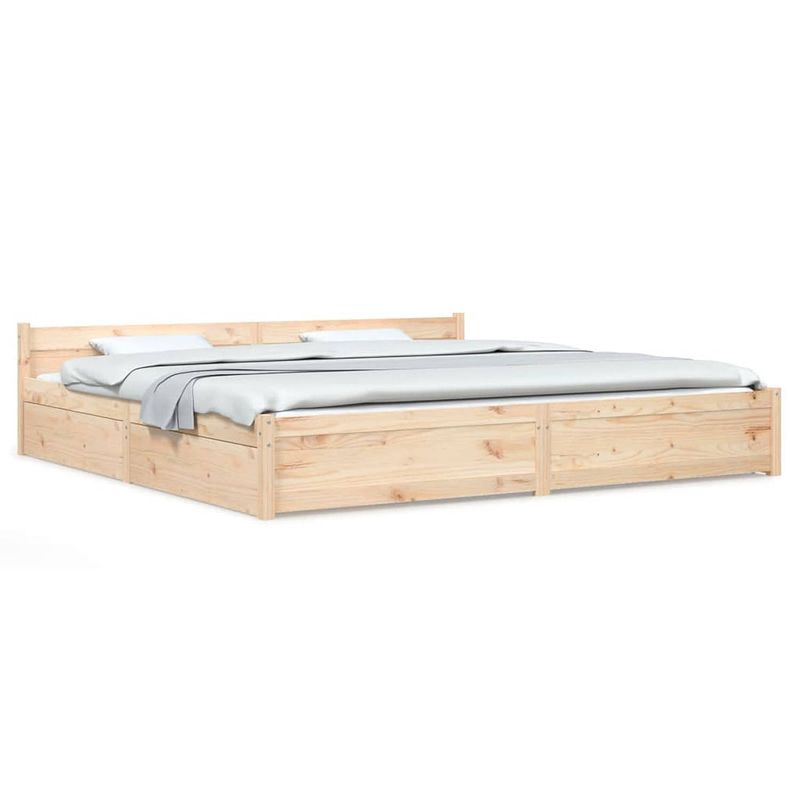 Foto van Vidaxl bedframe met lades 180x200 cm 6ft super king