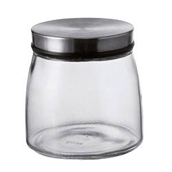 Foto van Montana voorraadpot content 700 ml glas/rvs transparant