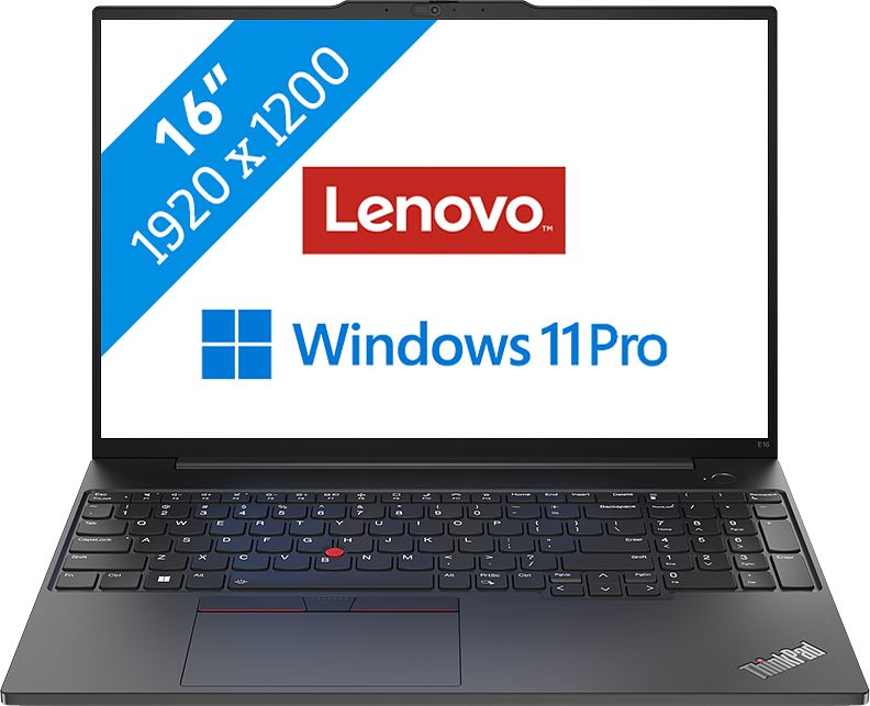 Foto van Lenovo thinkpad e16 gen 1 (intel) - 21jn00dkmh qwerty