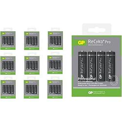 Foto van 40 stuks (10 blisters a 4st) - gp r6/aa recyko+ pro 2000mah 1.2v nimh oplaadbare batterijen