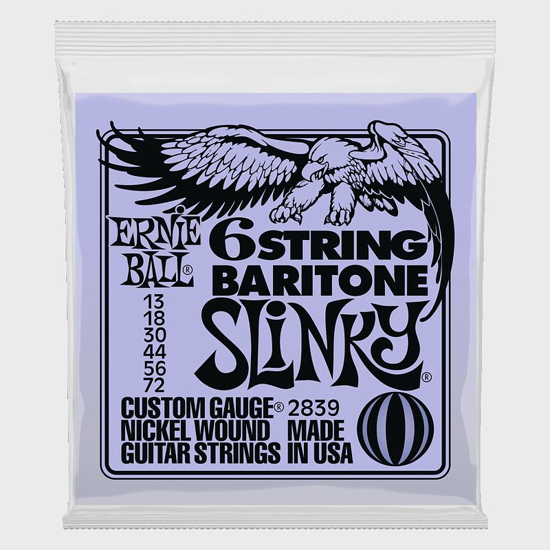 Foto van Ernie ball 2839 nickel wound slinky baritone snarenset voor baritongitaar