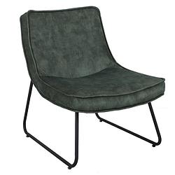 Foto van Dimehouse fauteuil industrieel groen lowen - velvet