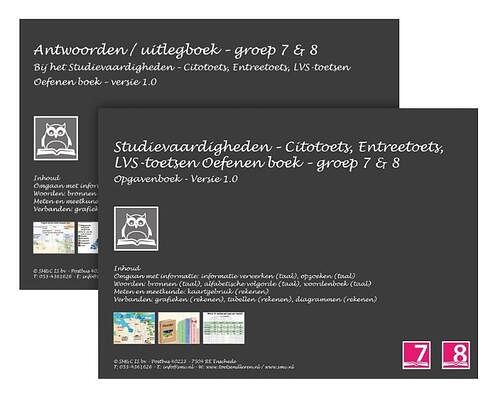 Foto van Studievaardigheden - citotoets, entreetoets, lvs-toetsen oefenen boeken set - groep 7+8 - o.h.m. sanders - paperback (9789082495904)