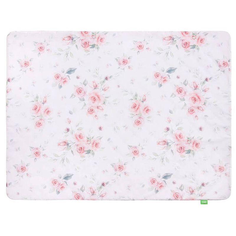 Foto van Lulando deken junior 75 x 100 cm polykatoen wit/roze