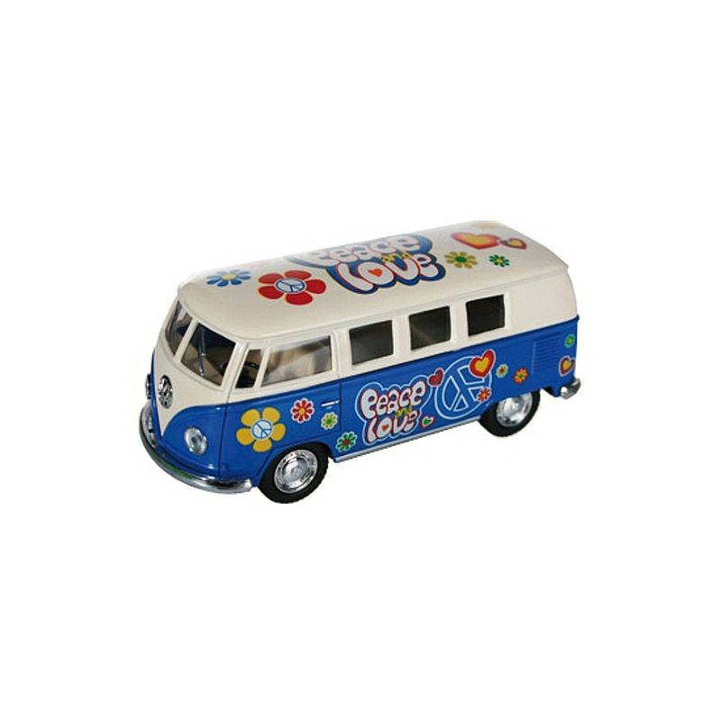 Foto van Vw model busje blauw